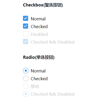 CSS3单选按钮和复选按钮特效