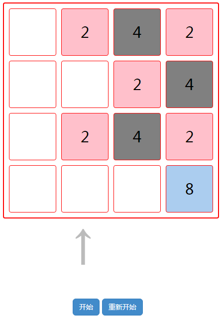 jquery制作2048小游戏源码