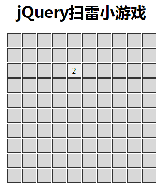 jQuery经典扫雷游戏源码js代码