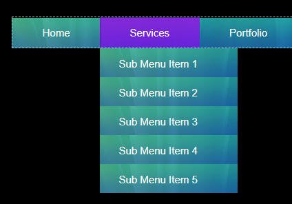 jquery UI渐变下拉菜单js特效代码