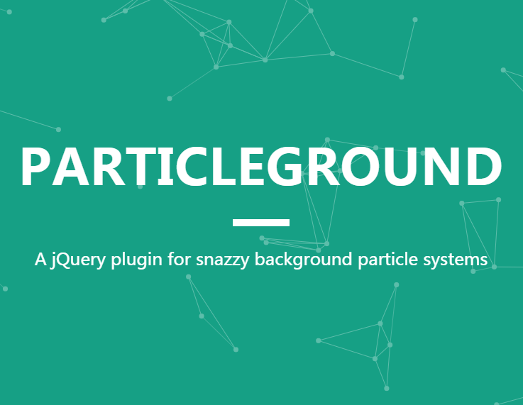jQuery粒子动态背景特效js代码