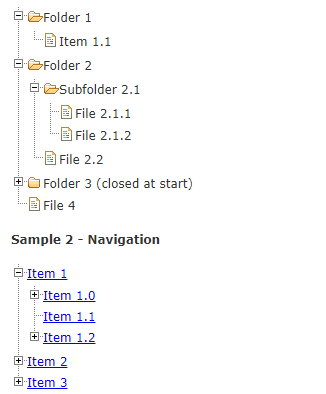 jquery treeview树控件js特效代码