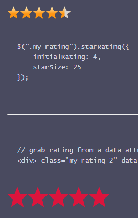 基于SVG的jQuery星级评分插件js代码