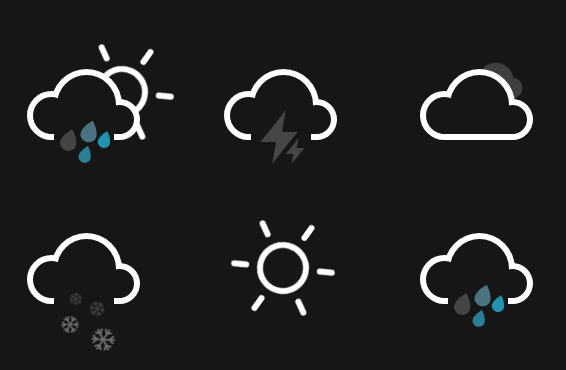 CSS3实现带动画的天气图标代码