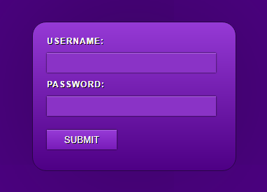 纯CSS3实现紫色登录表单js代码
