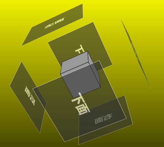 CSS3 3D立方体多边形动画特效css代码