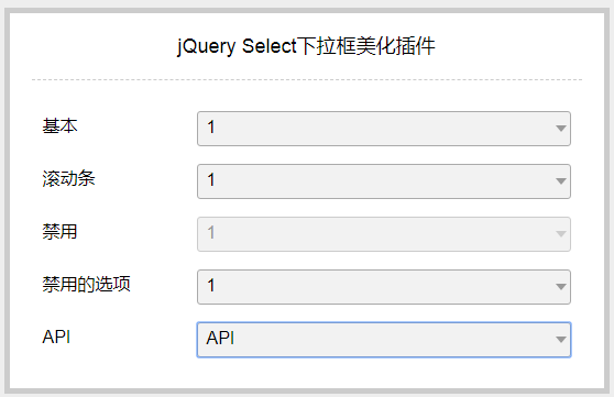 jQuery Select下拉框美化插件js代码