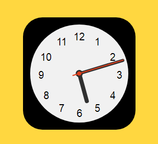 js+css3扁平化APP图标时钟动画特效代码