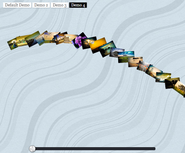 jQuery+CSS3波浪形相册展示特效代码