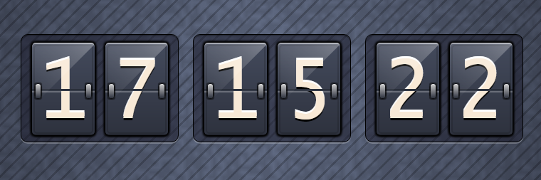 超酷jQuery+CSS3翻页时钟动画特效代码