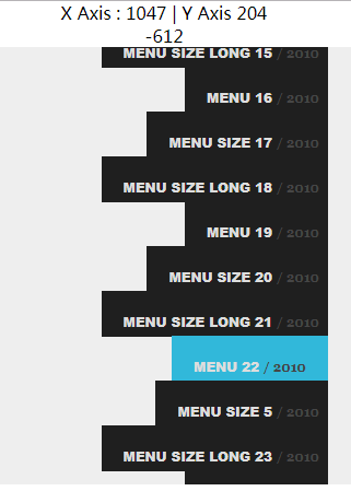 jquery坐标垂直滚动菜单特效代码