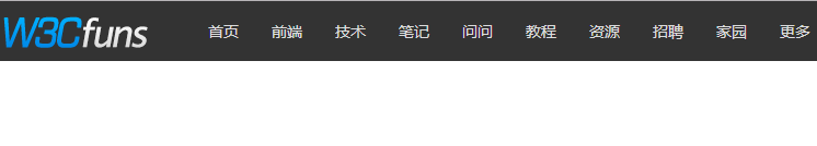 w3cfuns网站jquery导航条特效代码