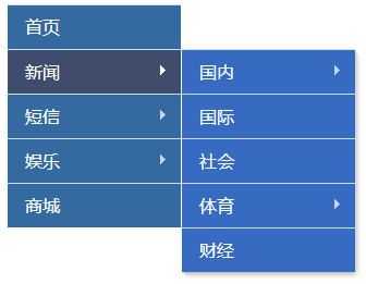 jQuery渐变多级下拉导航特效代码